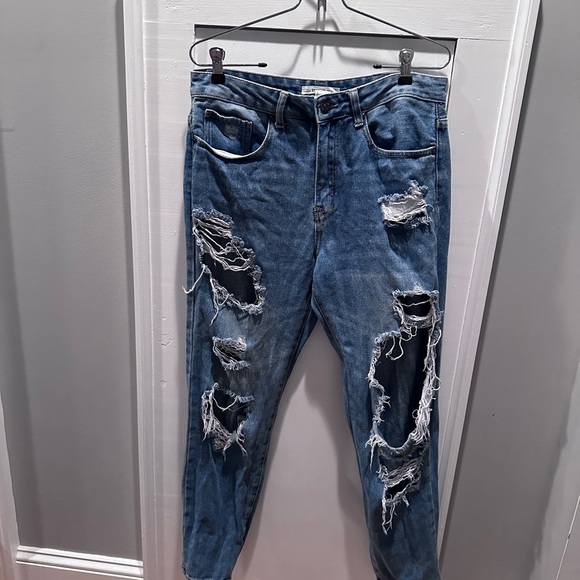 Distressed Blue Women's Jeans size 28 - Picture 1 of 5